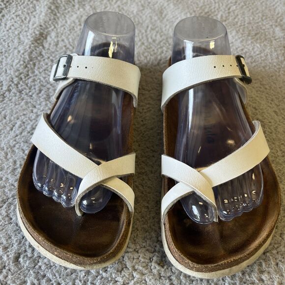 Betula Mayari Sandals Womens EUR 42 US 11 Narrow White Strappy Buckle Summer - Picture 3 of 8